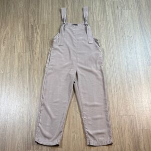 Beige Forever 21 Overalls, Size M